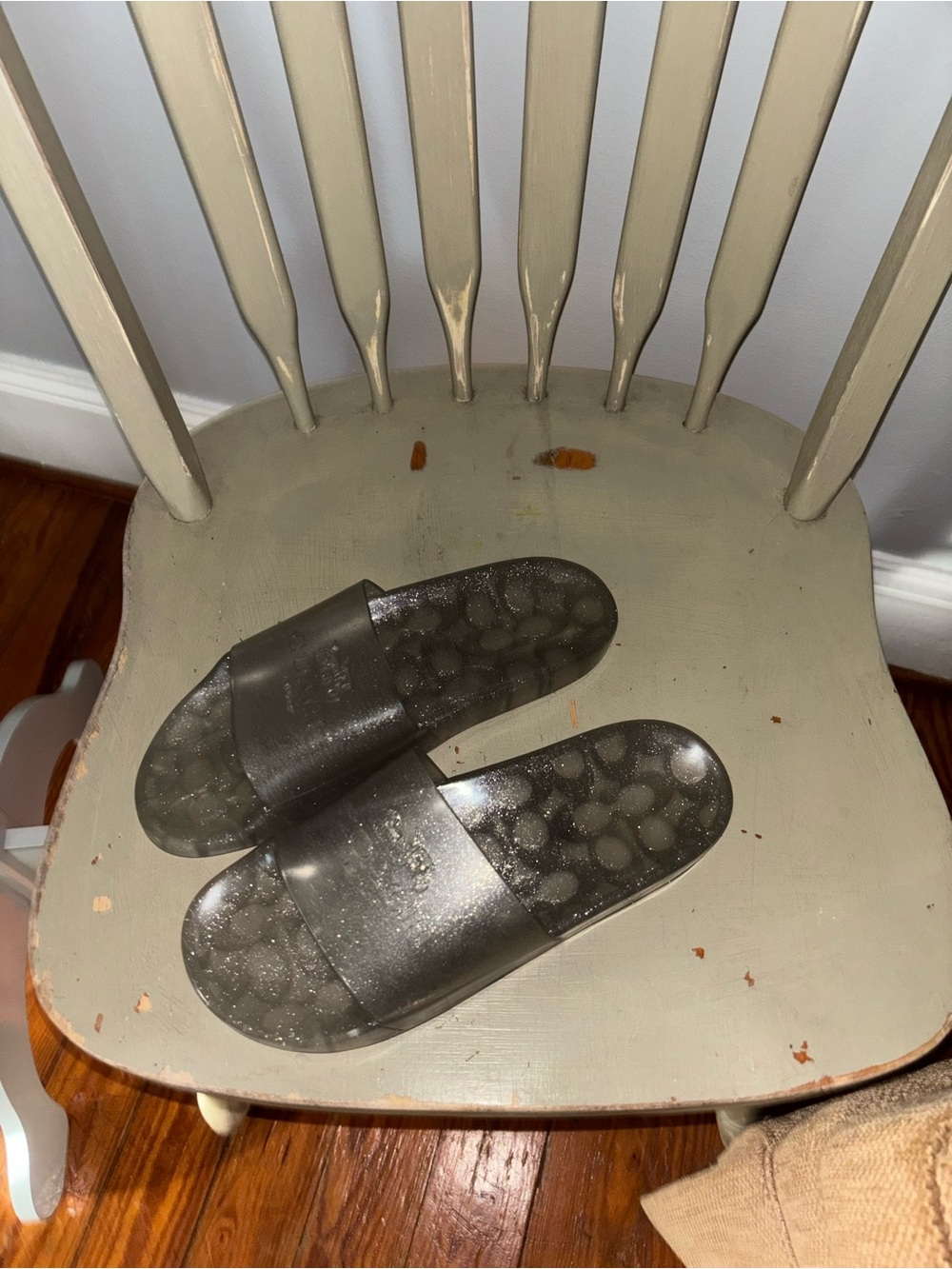 Coach slides. Glitter jelly Sz 9 EUC